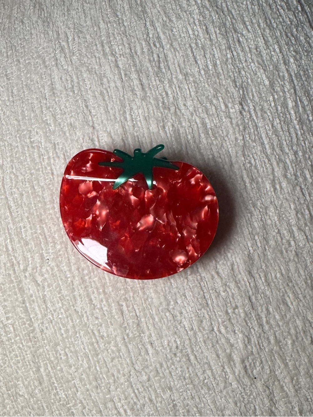 EAT MY SOCKS TOMATO HAIR CLAW CLIP - Picture 4 of 5